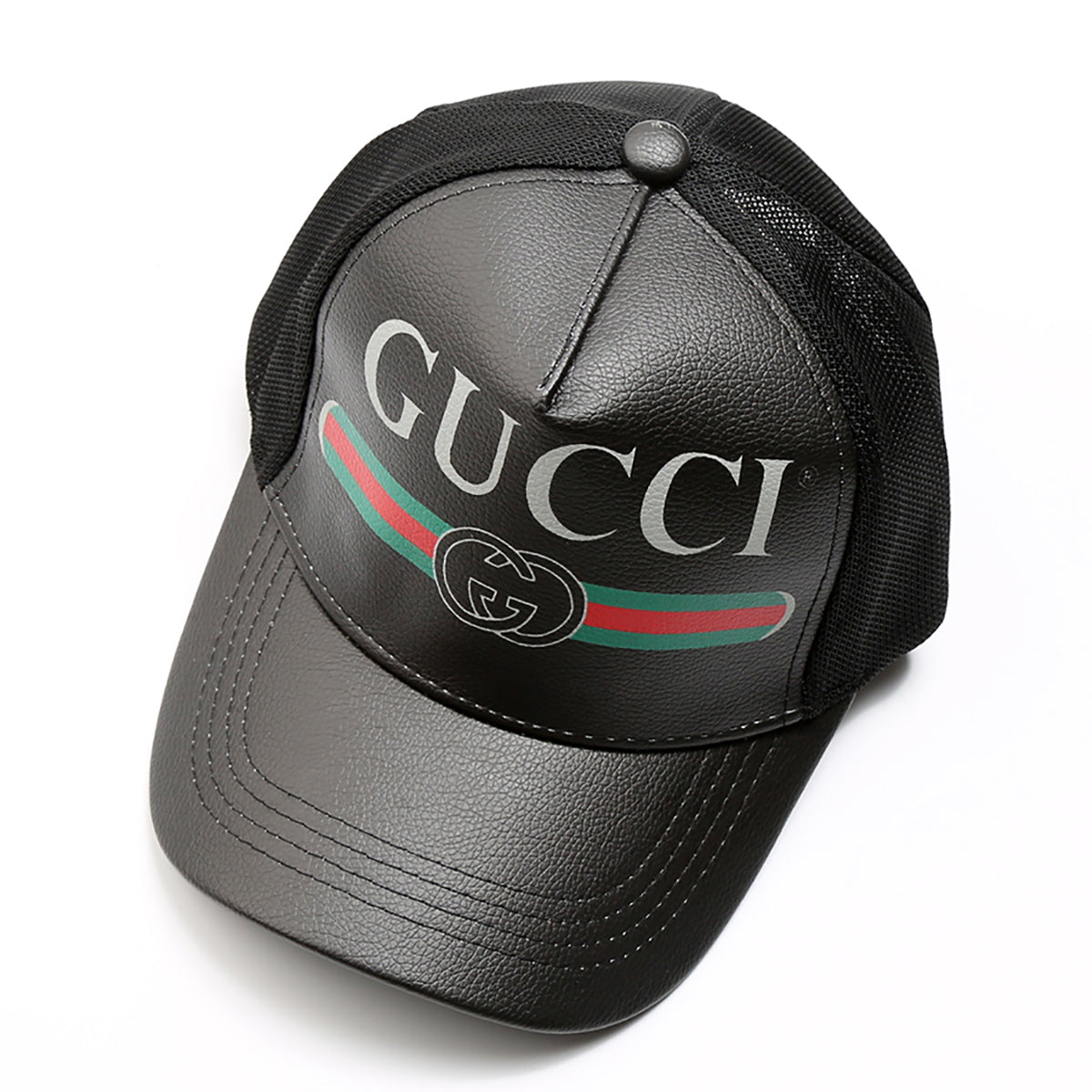 GUCCI BERRETTO LOGO IN PELLE