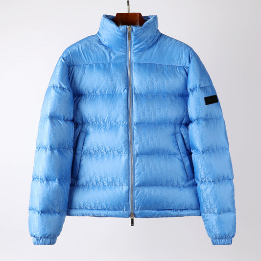 DIOR PUFFER LIGHT BLU LOGO